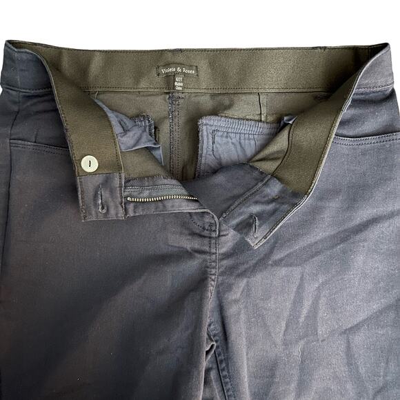 Violets & Roses Pedal Pusher Capri Pants Women’s 4/27 Navy Blue 20” Inseam NWOT - Picture 3 of 10